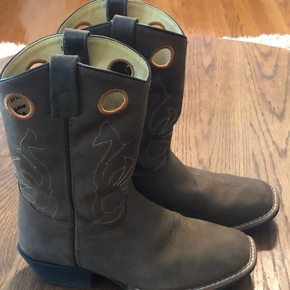 Masterson Boot Co. brown leather pull on boots EUC.  Perfect for a RODEO. - Picture 5 of 12